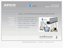 Tablet Screenshot of amcowaterproofing.com